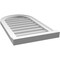 Ekena Millwork Round Top Surface Mount PVC Gable Vent w/ 2"W x 2"P Brickmould Sill Frame, 16"W x 28"H GVPRT16X2803SN - alternate 4